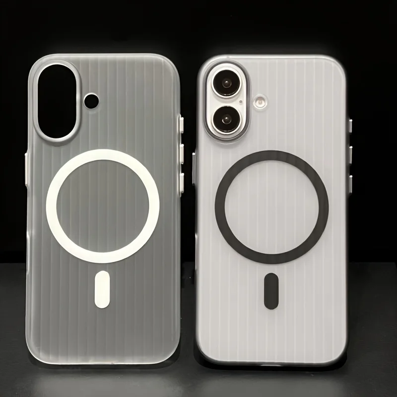 PC Magnetic Suction King، مناسب لحافظة الهاتف المحمول iPhone 17promax Design، خطوط ناعمة، نمط مريح