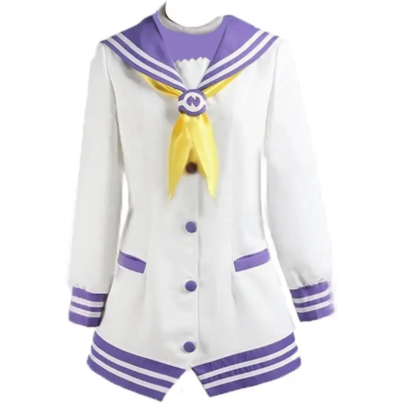 Anime Hyperdimension Neptunia Mk2 Nepgear Purple Sister Cosplay Costume Dress Halloween