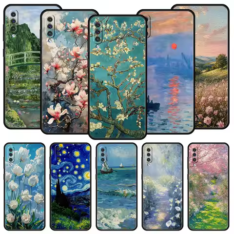 Paint Art Vincent van Gogh Case For Samsung A56 A36 A26 A54 A52 A24 A14 A50 A72 A70 A06 A12 A22 A34 A42 A32 A04s A16 5G Cover