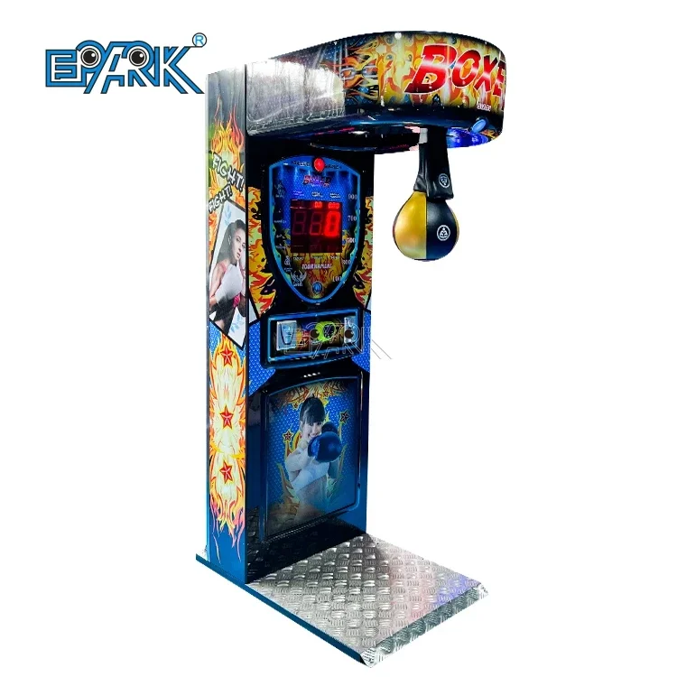 Coin Operated Game Street Amusement Park Electronic Hammer Boxing Machine Arcade Boxing Punch Machine Price For Sale