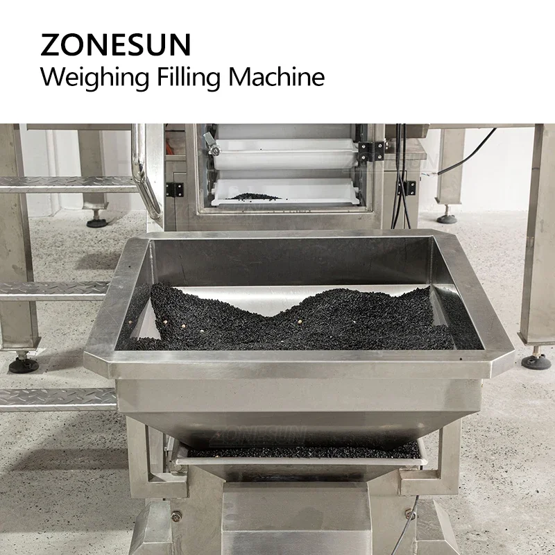 ZONESUN Automatic Granule Filling Machine Grain Seed  Feeding Weighing Measurement Multi-functio Packing Production ZS-QGF10