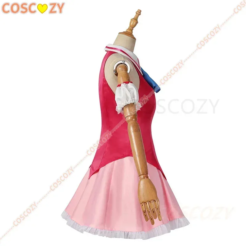 وصول جديد AI Hoshino تأثيري حلي Oshi no شعر مستعار تأثيري فستان أحمر الأرنب حلاقة أداء فستان المرأة حفلة الزي