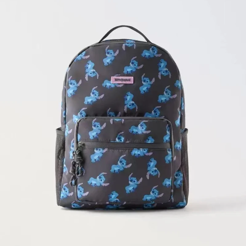 New Disney cartoon Stitch New Kids Backpack Schoolbag Girls and Boys Cute Shoulder Bag