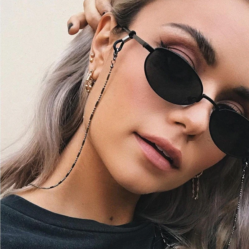 

Fashion Glasses Beaded Glasses Chain For Women Summer Crystall Beads Hangs Mask Strap Handmade Necklace Sunglasses Lanyard