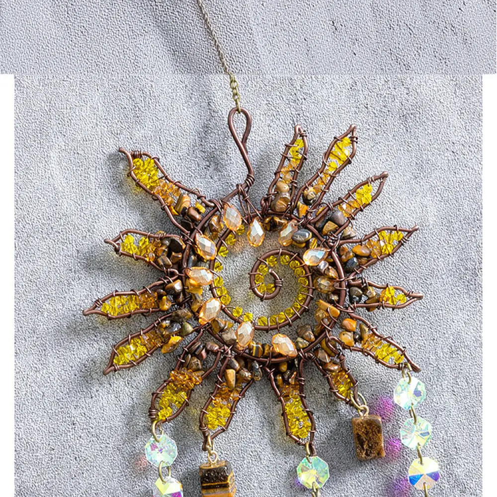 Handmade Acrylic Spiral Sun Catcher Pendant Hanging Wind Chime Decor For Home Window Garden Patio Ornament Gift