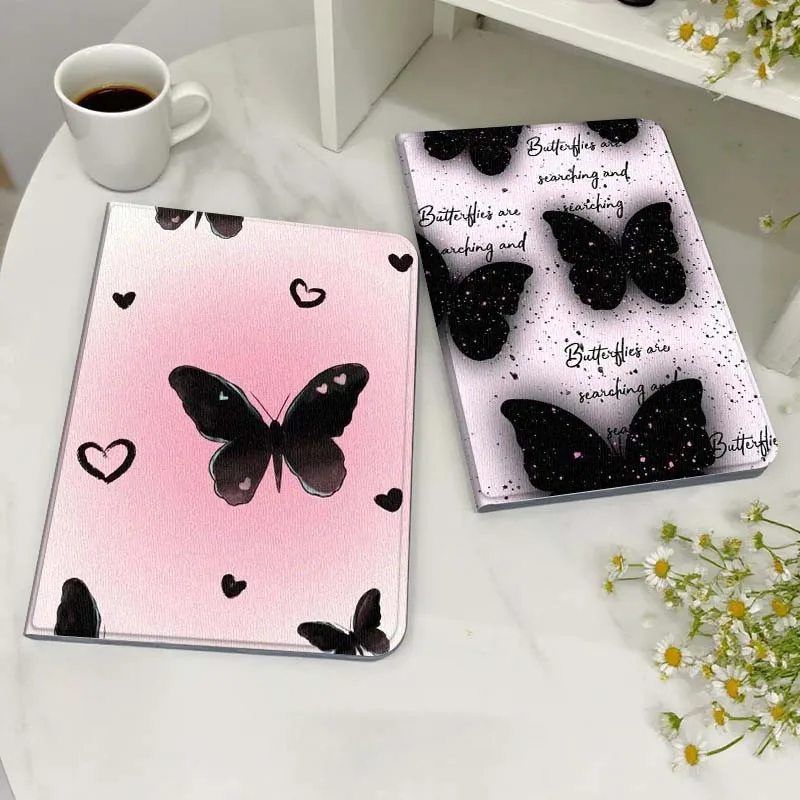 

Чехол для планшета с рисунком черной бабочки для Samsung Galaxy Tab S7 S8 S9 S10 FE Lite