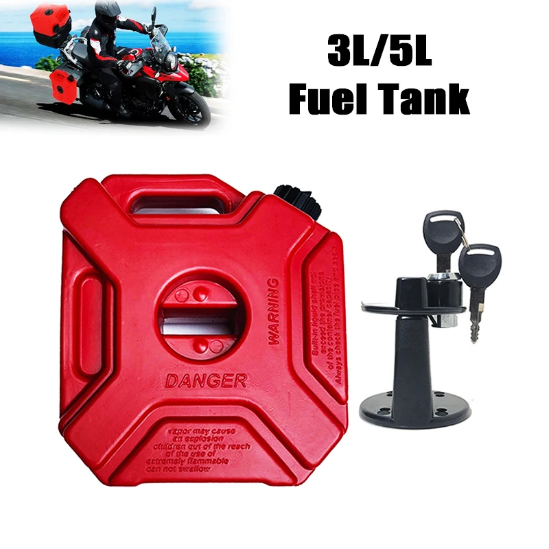 For BMW For HONDA 5L Fuel Tanks Petrol Cans Car Jerry Can Mount Motorcycle Jerrycan Gas Can Gasoline Oil Container fuel Canister