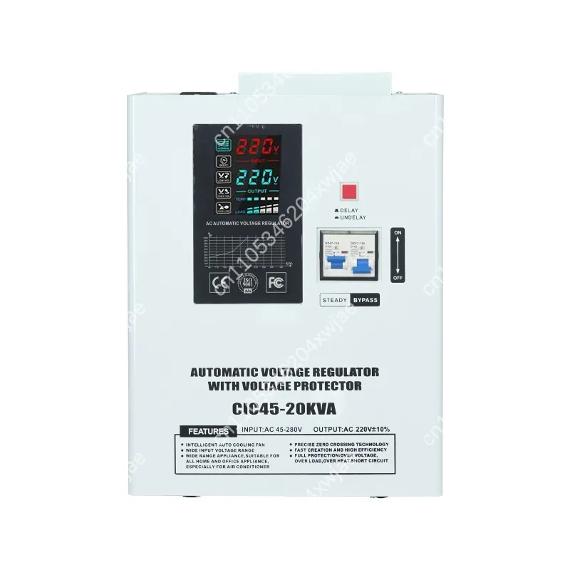 Wall Mounted Voltage Stabilizer 45-280V Input 220V Output Relay Protection for Home Appliance