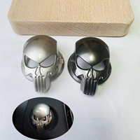 Car Sticker Start Button Protective Cover Metal Skull Style 3D Decoration For For Suzuki Honda VW BMW Toyota Kia Accessories
