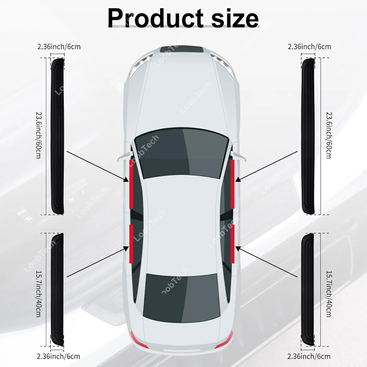4PCS Car Door Threshold Protection Door Edge Step Dust Shield Cover Universal Rubber Scratch Resistant Exterior Accessories