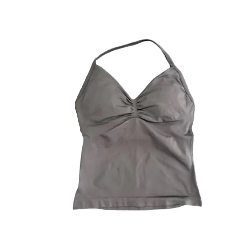 Longline Strappy أعلى عارية الذراعين الصالة الرياضية أعلى المرأة اللياقة البدنية أعلى الصالة الرياضية جميلة الظهر الصدرية تشغيل تجريب الرسن