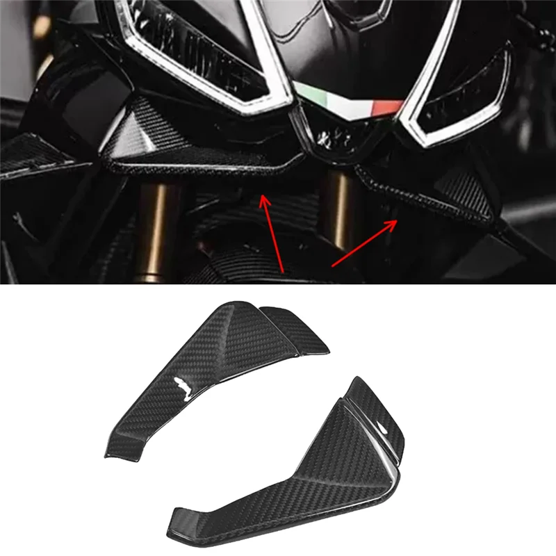 

Motorcycle Front Wind Wing Cover Air Intake Cover Foraprilia RS 660 2021-2022 Aerodynamics Fairing Winglets
