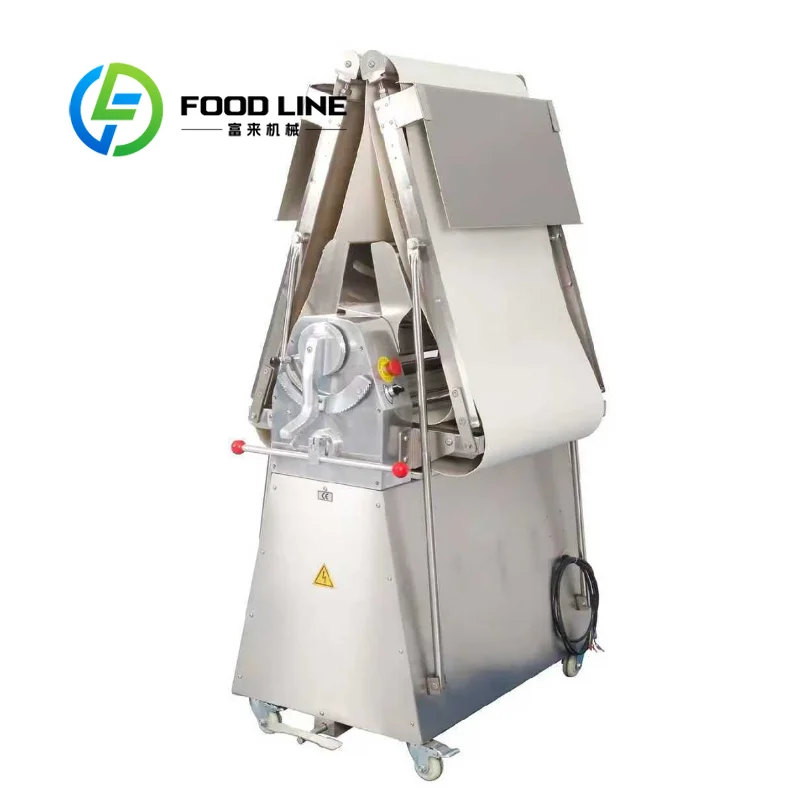Heavy Duty Industrial Dough Sheeter for Large Bakery Energy Saving Dough Laminator Temperature Regulation Function