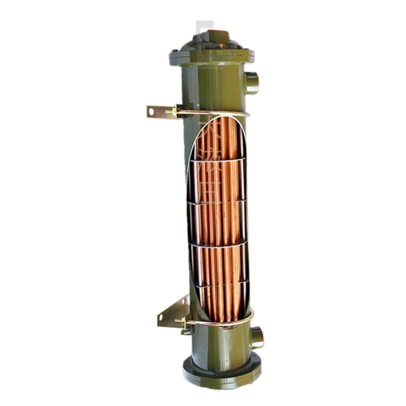 Hydraulic tubular water-cooled radiator copper tube condenser of injection molding machine