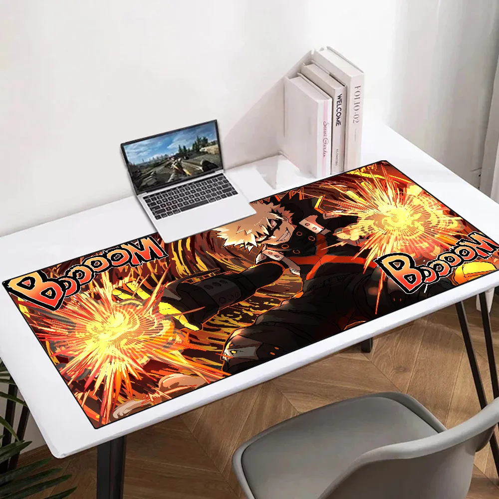 Bakugou Katsuki My Hero Academia Japanese Anime Mousepad Mouse Mat Desk With Pad Gaming Accessories Prime Gaming XXL Keyboard