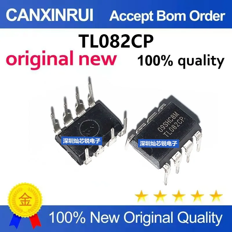 (5-100pieces)Brand New Original TL082 TL082CP DIP-8 Dual Operational Amplifier Chip