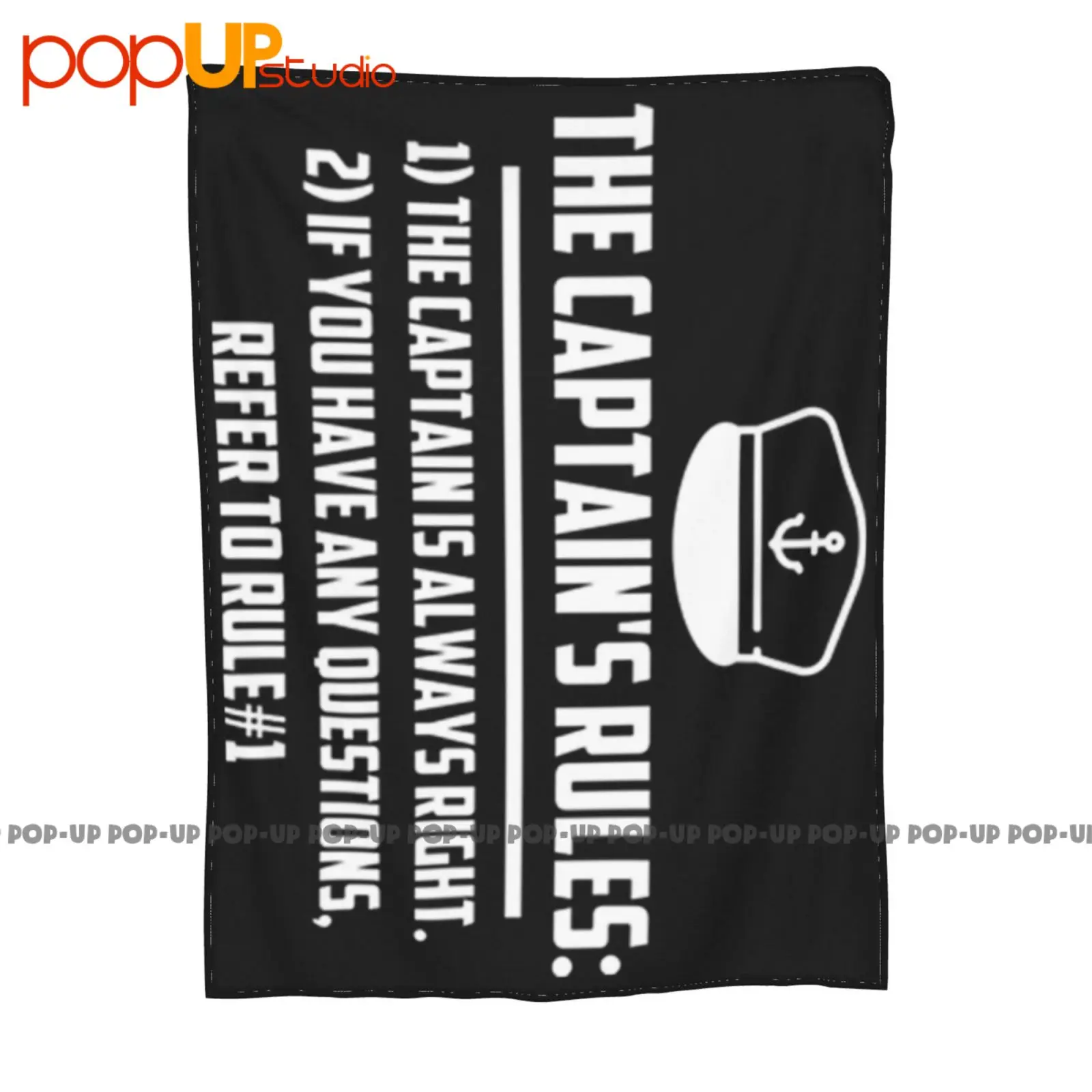 Captain Rules Boat Skipper Sail Yacht Funny Ultra-Soft Blanket Quilt Winter Sofa Cover Bed Covers