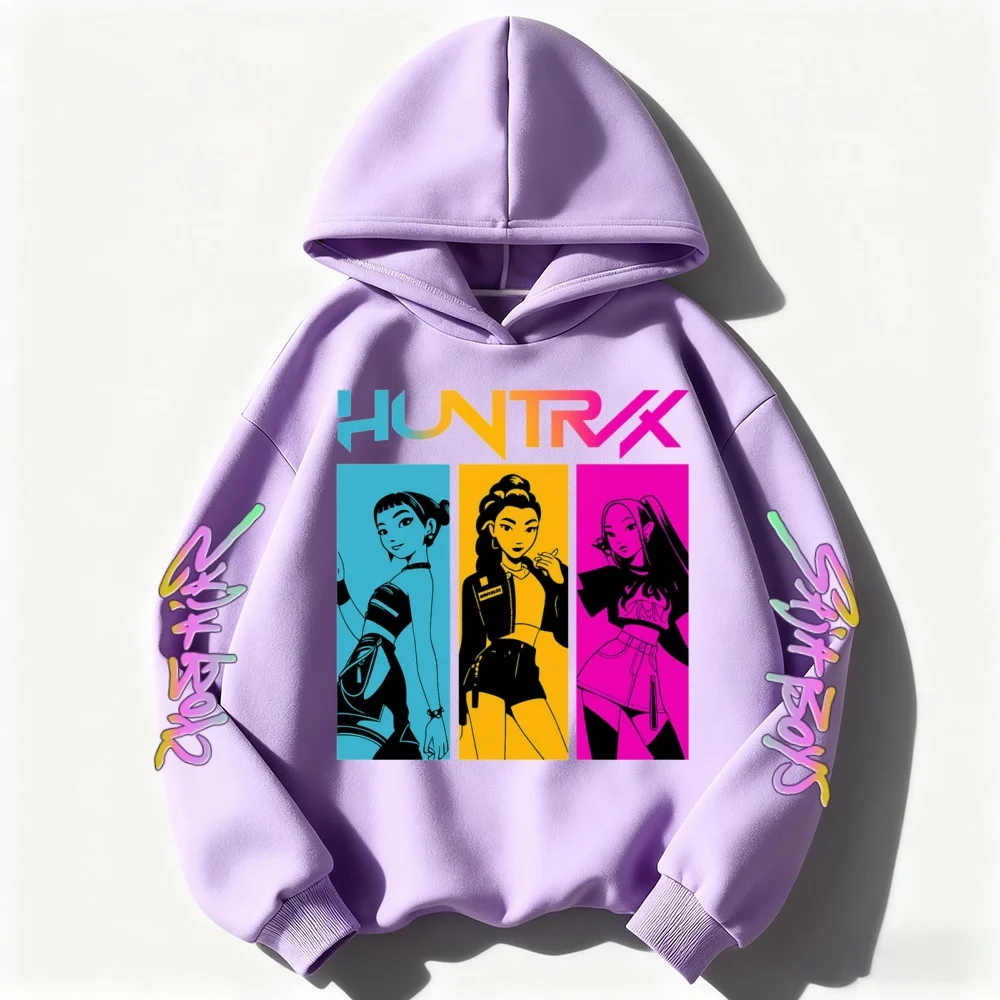 2025 أخبار Kpop شيطان هنتر هوديي معطف ملابس الأطفال طفل فتاة صبي البلوز هودي الطفل رداء علوي غير رسمي