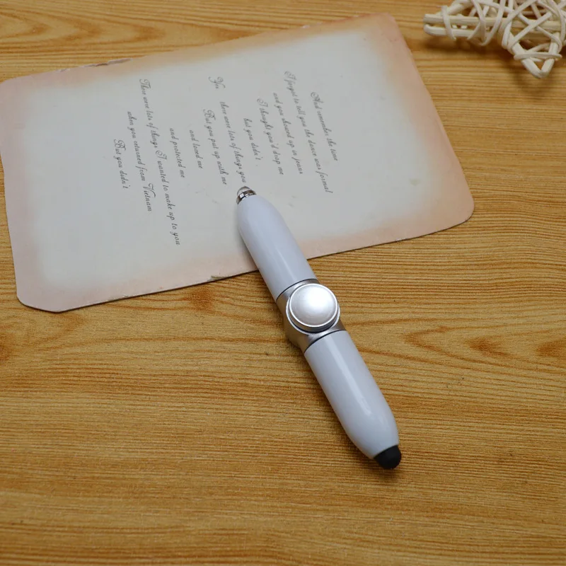 Creative Luminous Fingertip Gyroscope Spinning Lighting Pen Ballpoint Pen Stylus Multifunctional Boring Decompression Pen