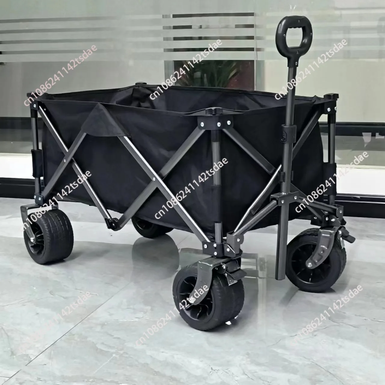 Outdoor camper trolley Camp cart Picnic folding trolley Vegetable shopping Small trailer Camper stall Large