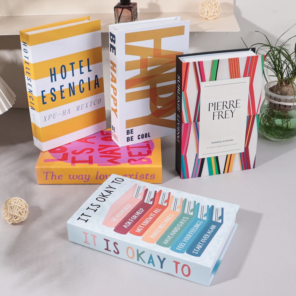Fake Books Decoration Modern Fake Book for Living Room Luxury Decoration Fake Books Bookshelf Coffee Table Ornaments