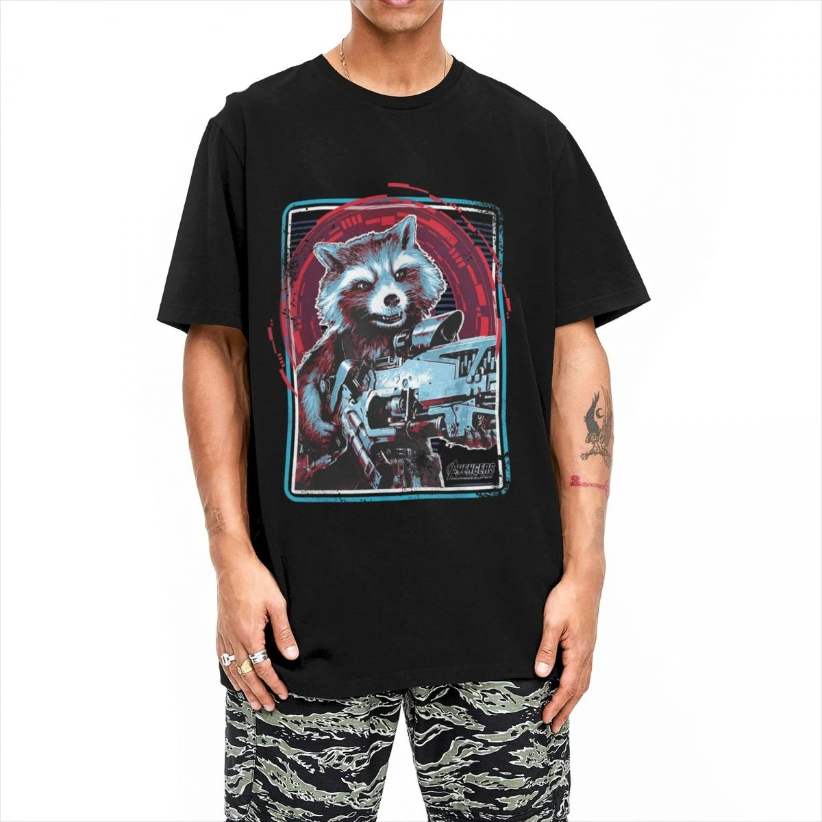 Guardians Of The Galaxy T Shirt Men Women Pure Cotton T-Shirt Rocket Raccoon Digital Abstract Tees Short Sleeve Tops