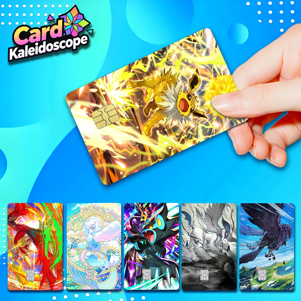 

【S16】 Pocket Monsters PTCG Pocket Card Illustration‌ Series Credit Card Skin Stickers for VISA JCB and Other IC Bank Card