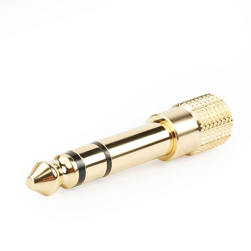 Jack 6.35mm Male To 3.5mm Female Adapter Connector Headphone Audio Amplifier Microphone AUX Cable With 6.35 3.5 MM Jack