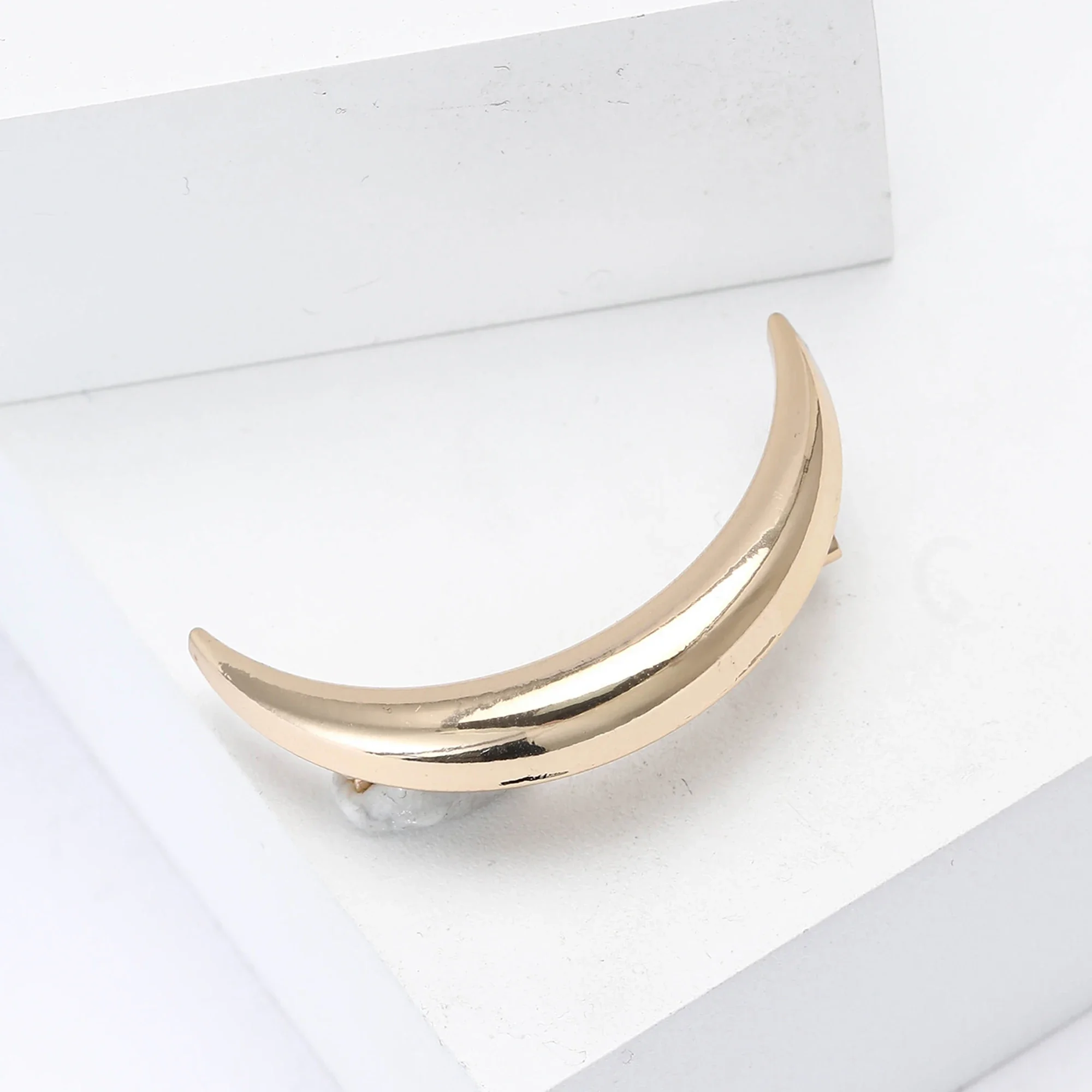 Trendy Lüks Ay Broş Kadınlar için Unisex Hilal Aylar Pimleri 2 renkli Mevcut Ziyafet Parti Aksesuarları Hediyeler