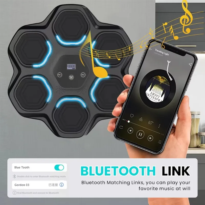 Home Adults Big Wall Smart Electronic Arcade Game Training Music Boxing Machine