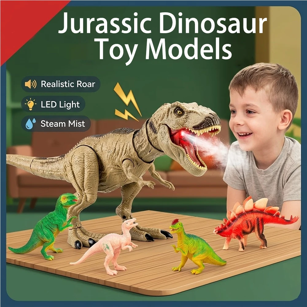 jurassic-tyrannosaurus-rex-dinosaur-model-with-realistic-mist-spray-sound-lightsmovingparts-electric-dinosaur-toyboy-gift