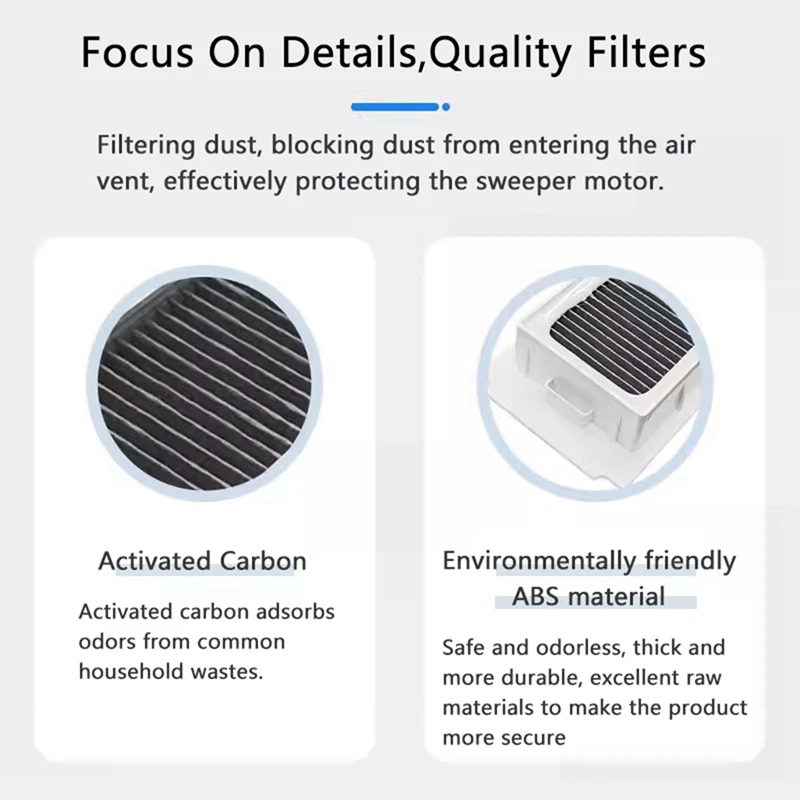 A85I-12PCS For Ecovacs DEEBOT X5 PRO X5 MAX/X5 Robot Vacuum Cleaner Dust Bag Mop Cloth Hepa Filter Replacement Spare Parts