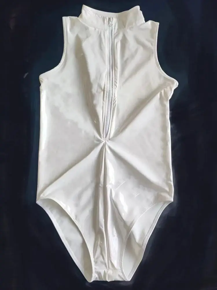 

M-3XL топы без рукавов с мокрым эффектом из ПВХ, блестящая искусственная кожа, боди, формирователи, трико, колготки, рубашка с мышцами, майка, жилет, клубная одежда