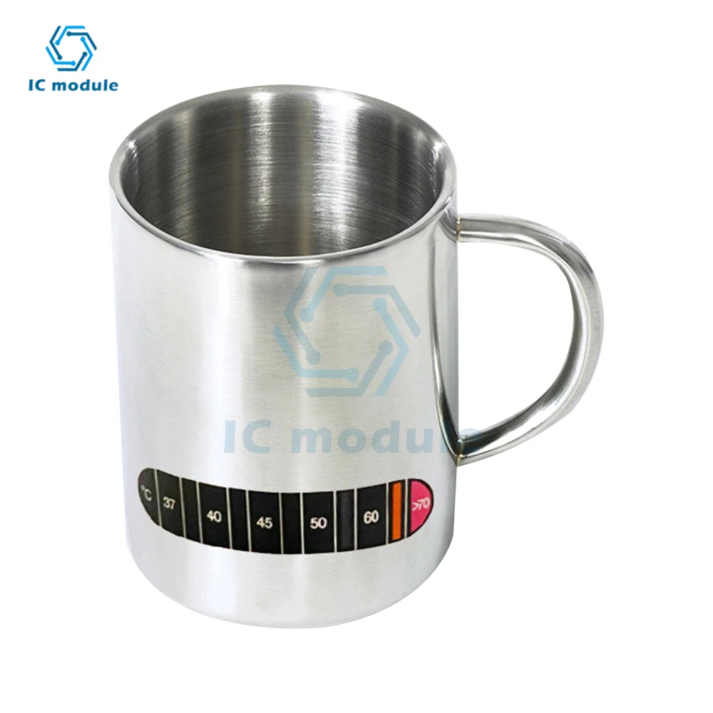 37-70℃ Cup Kettle Liquid Temperature Tester Milk Water Coffee Food Thermometer Discoloration Sticker For Home Kitchen Indoor