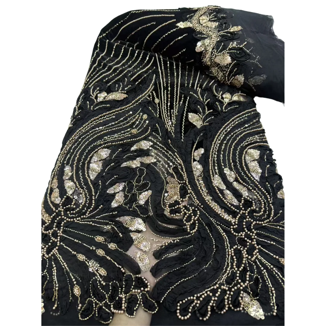 新作入荷 チュールビーズレース ラッフルチュールドレス 流れ - Embroidery Ai のレビューと価格