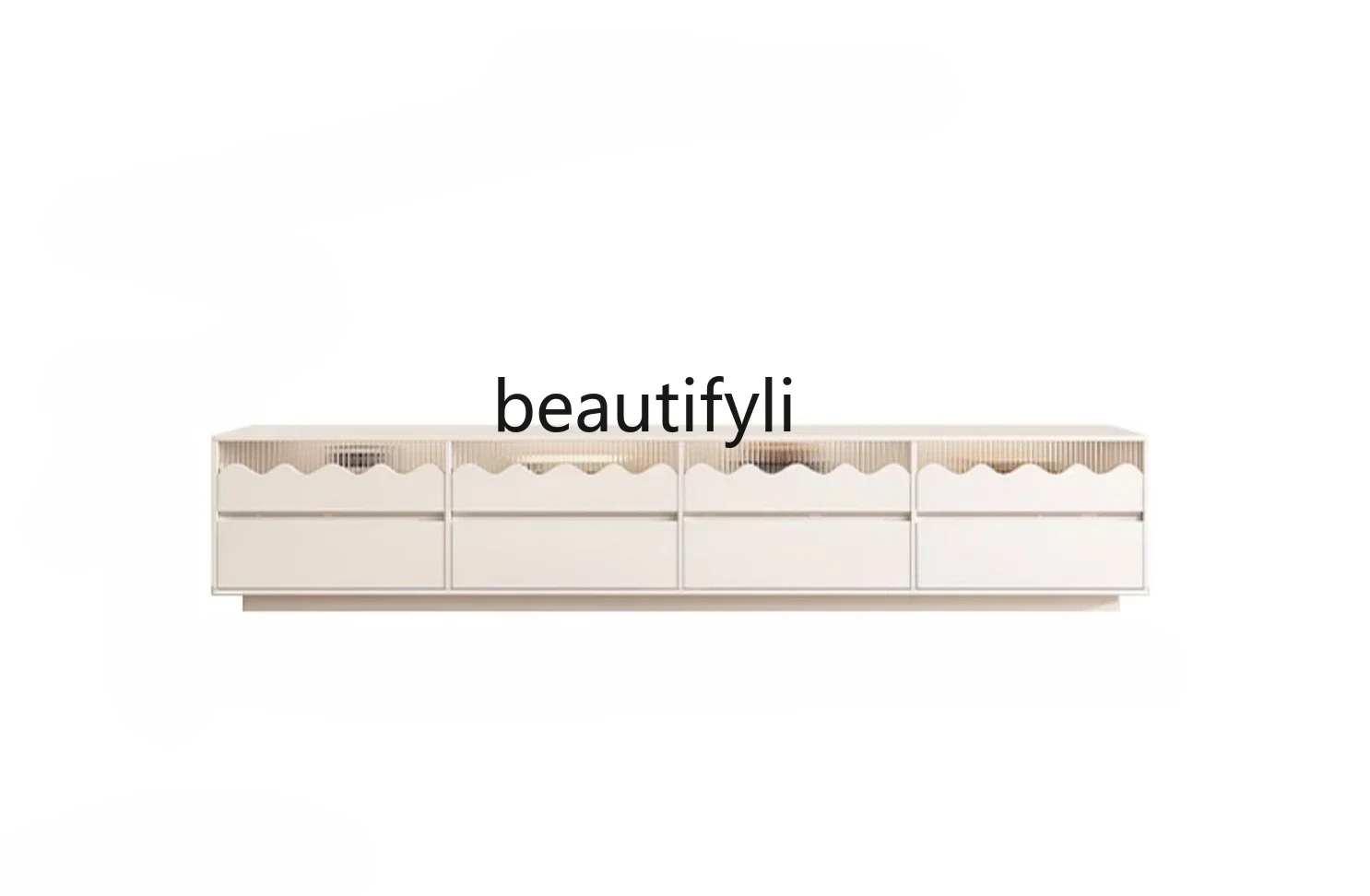 

French Cream Style High Floor TV Cabinet Living Room Home Light Luxury High-Grade Retro Solid Wood Deck living room furniture