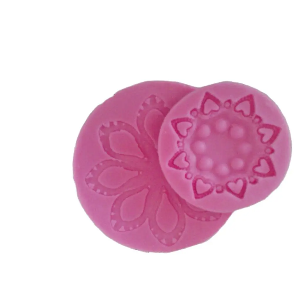 Jewelry Brooch Flower Silicone MOULD Cake Topper Chocolate Decorating Icing Sugarcraft DIY Mold 2 Pieces Suit