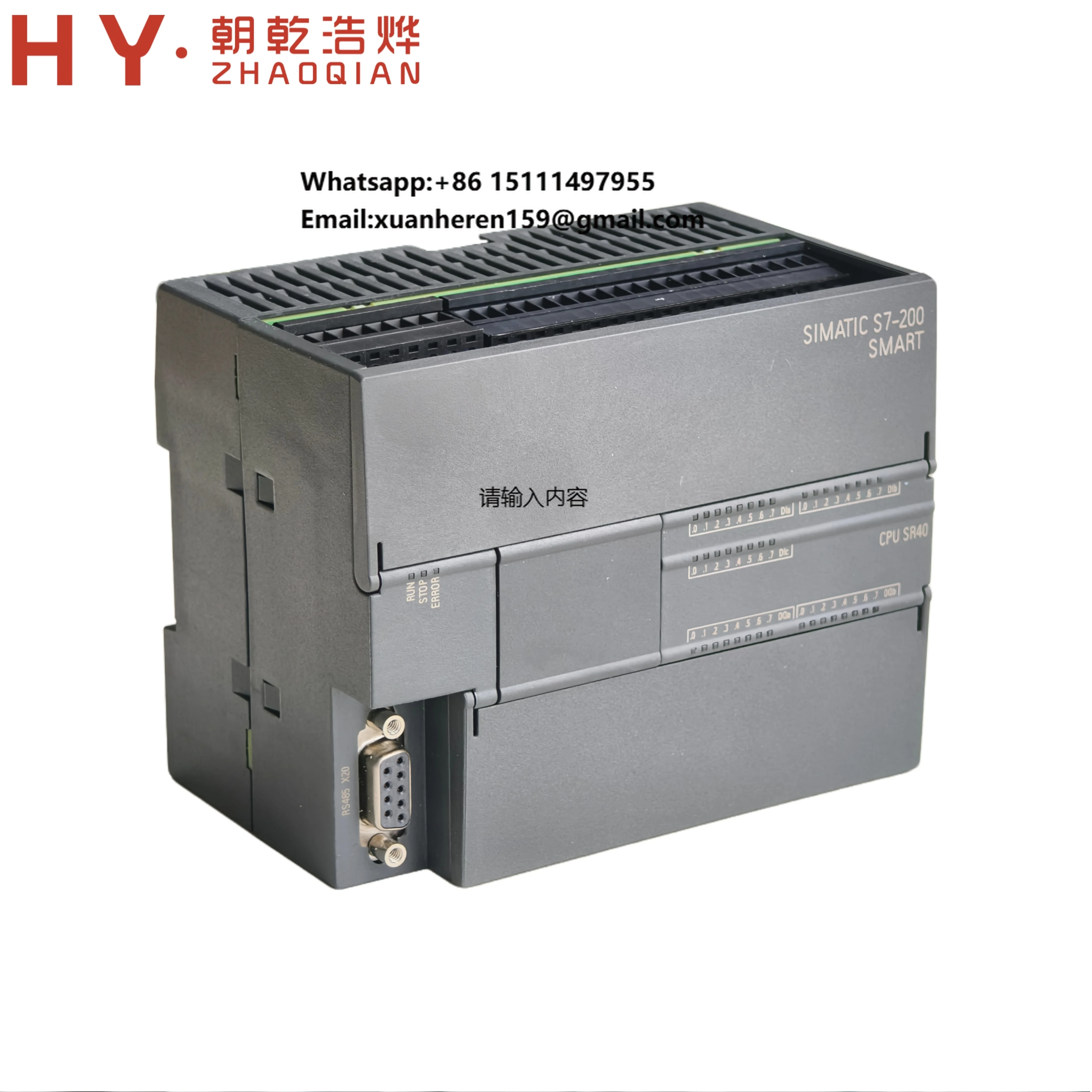 

SIMATIC S7-200 SMART PLC CPU SR40 6ES7288-1SR40-0AA1 Dedicated AC/DC/Relay Controller Standard I/O Standard Memory MODBUS