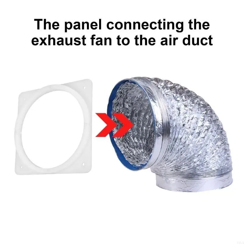 Y9UA Airflows Panel Pane Adapter Connectors Air Airtilations Adapter لـ 20 × 20 سم لعام 20060