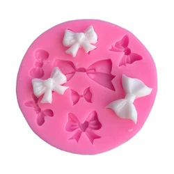 1pcs Silicone Fondant Molds Cake Decoration Tools Bows Resin Molds Chocolate Mold Baking Accessories Cake Tools
