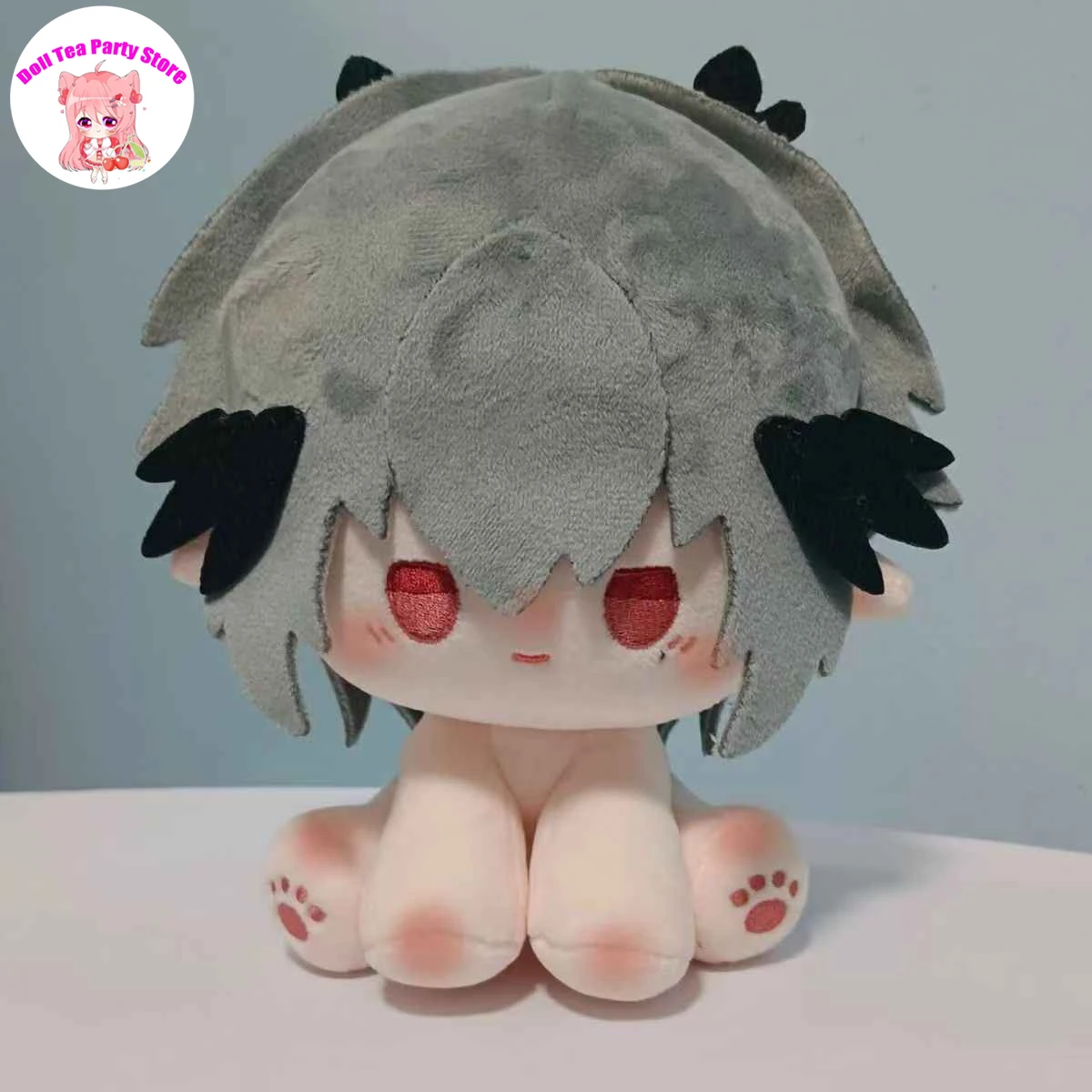 

Game Logos Arknights Attribute Puppy15CM Sitting Posture Cotton Doll Cosplay Anime Plush Sitting Posture Body Dolls Present