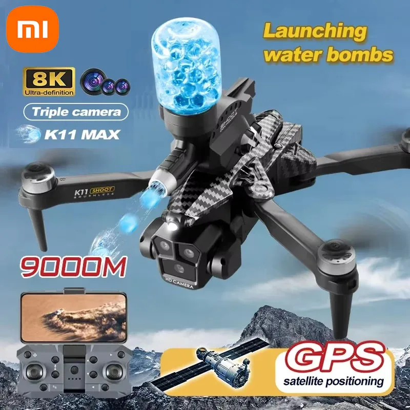 Xiaomi K11max Drone Launch Water Bomb Drones 8k Professional Camera Brushless Four Axis Aircraft Quadcopter Aerial Photography