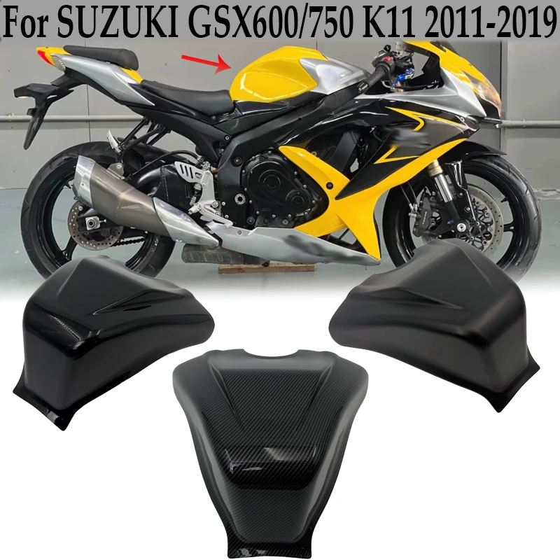 For SUZUKI GSX600/750 K11 2011-2019 Motorcycle Enlarged Fuel Tank Protective Cover Modified Fuel Tank Guard