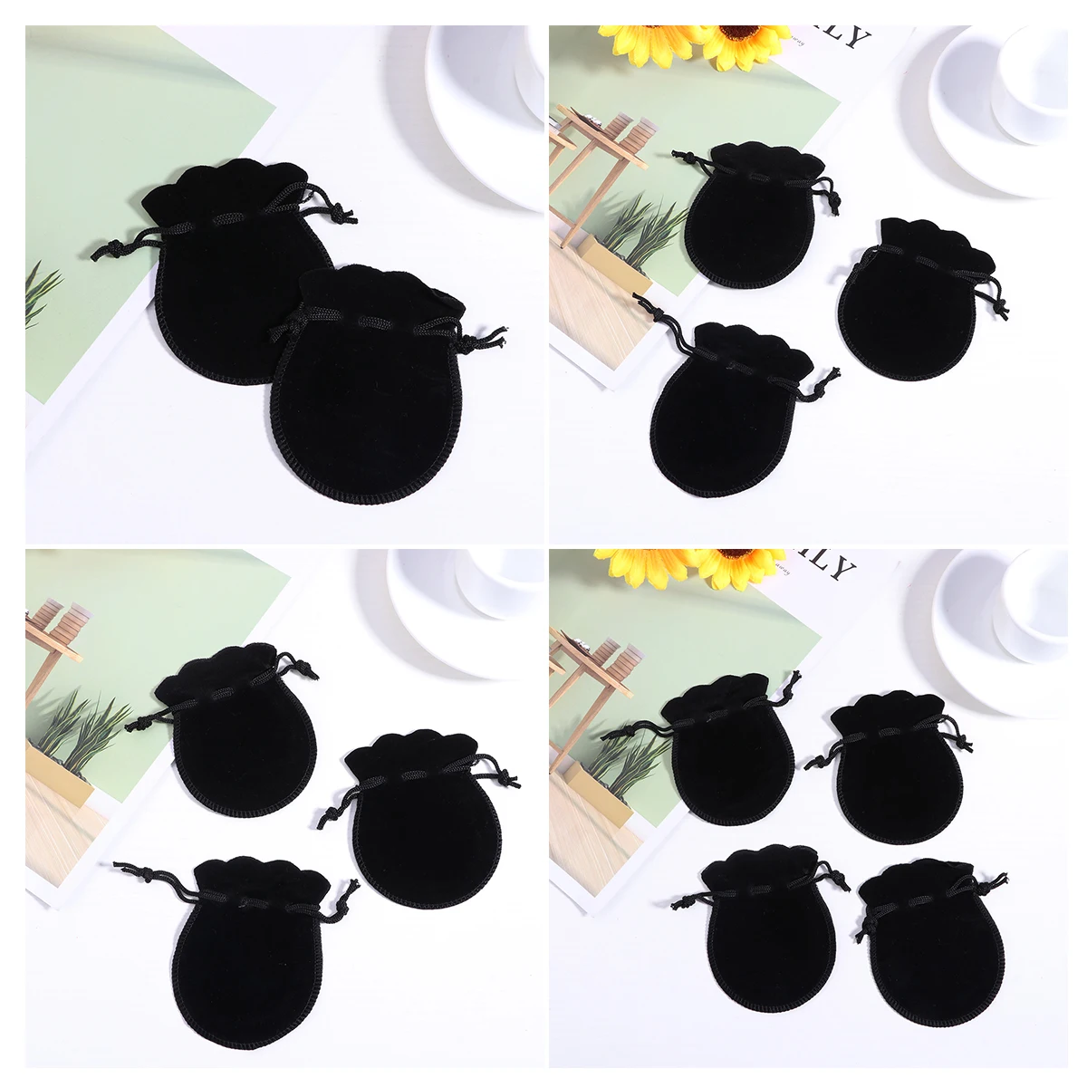 

20PC Jewelry Velvet Drawstring Gift Storage Wedding Favor Pouches Bracelet Watch Christmas Present Bag Mini Bags For Jewelry