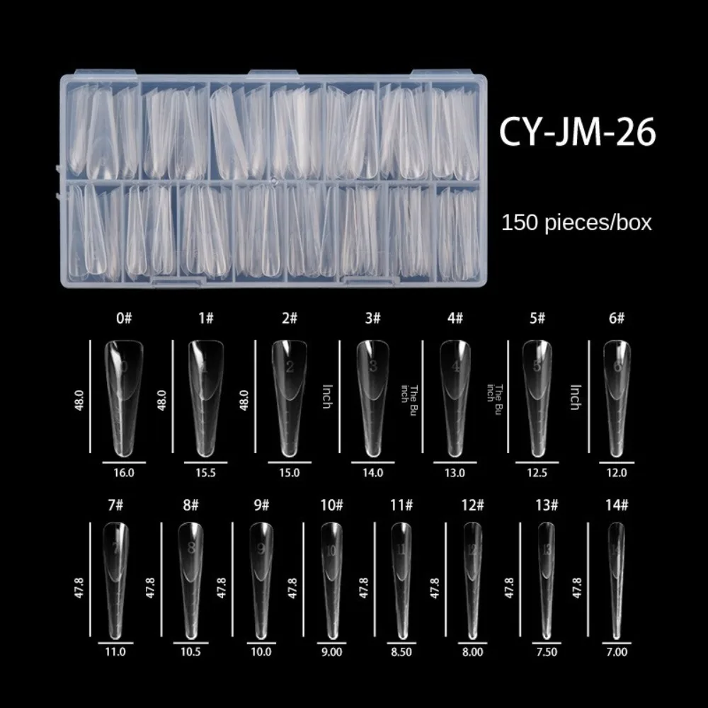 150Pcs/Box Reusable Dual Forms Nail Mold Full Cover DIY False Nails Tips Nail Art Accessories Nails Coffin French Manicure - Image 4