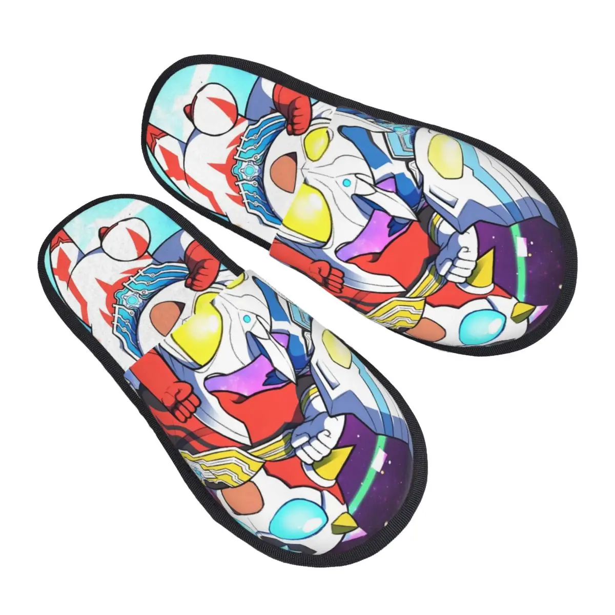

Custom Cartoons U-Ultramanes Anime Guest Slippers for Hotel Women Hero House Slipper