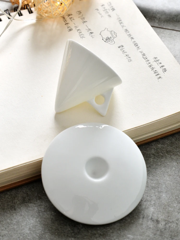 Simple Ceramic Coffee Cup Saucer White Bone China Dessert Milk Mug English Espresso Hand Brewed Coffee Cup Delicate Couple Mug