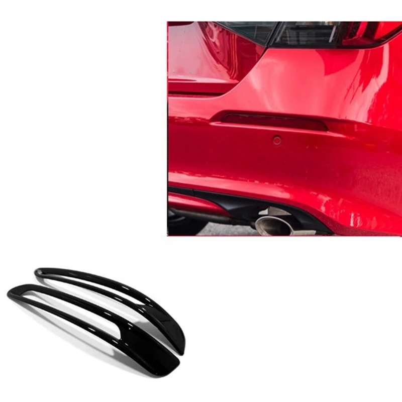 Car Rear Fog Light Lamp Decor Frame Cover Trim Decorative Sticker Exterior Parts Accessories For Honda Civic 11Th Gen 2022