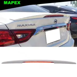 Fits 16-23 Nissan Maxima Premium OE Style Trunk Spoiler With LED Brake Light ABS