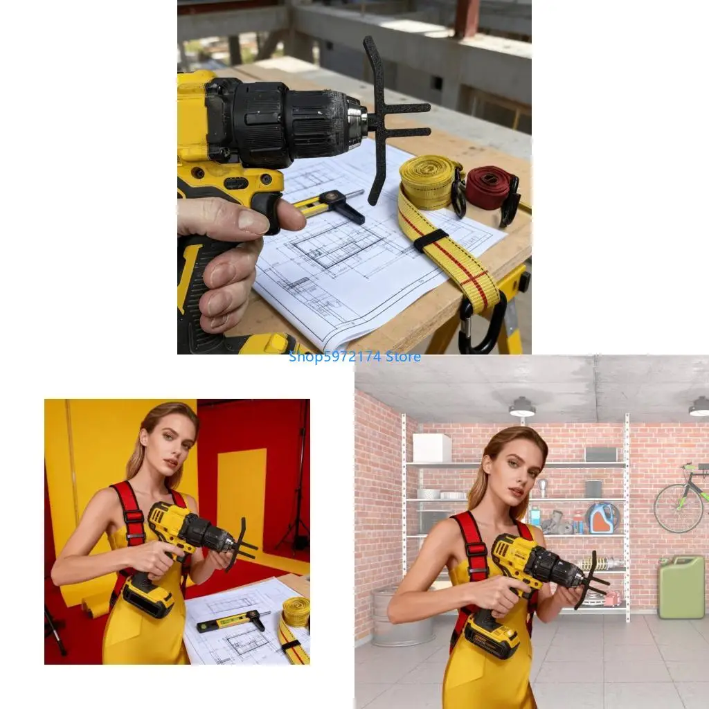 Y3NB Quick Install Ratchet Wire Winder For Drill Lightweight Plastic Construction For DIY And Professional Use
